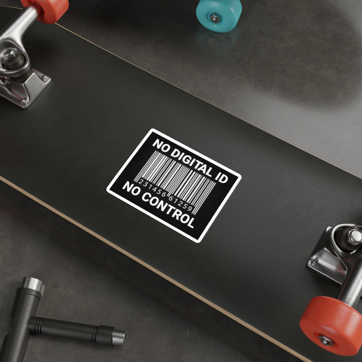 Reject Digital IDs Matte Die-Cut Sticker — Privacy-First, Water-Resistant Vinyl