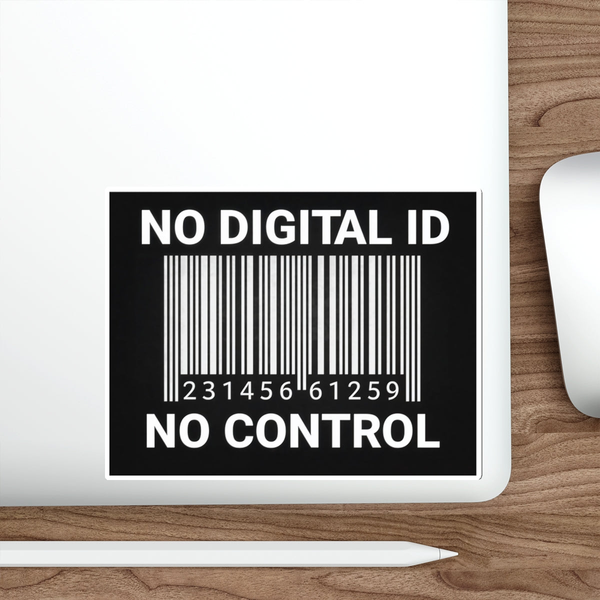 Reject Digital IDs Matte Die-Cut Sticker — Privacy-First, Water-Resistant Vinyl